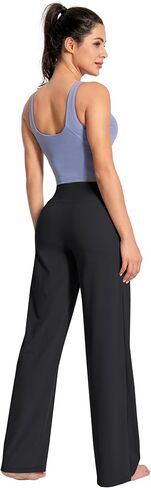BUBBLELIME 29"/31"/33"/35"/37" Women's High Waist Wide Legs Yoga Pants Loose Comfy Lounge Sweatpants with Pockets in Saudi Arabia