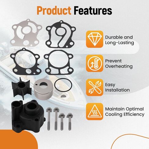 طقم تصليح دفاعة مضخة مياه من maxpeedingrods لياماها خارجي 2-Str 60 70 75 80 85 90 HP بديل 692-W0078-00-00 692-W0078-01-00 in Kuwait