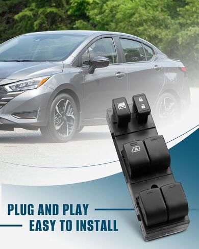 Power Window Switch 254013AA1B Fit for Nissan Versa 2012 2013 2014 2015 2016 2017 2018 2019, Front Left Driver Side Power Window Switch in Saudi Arabia