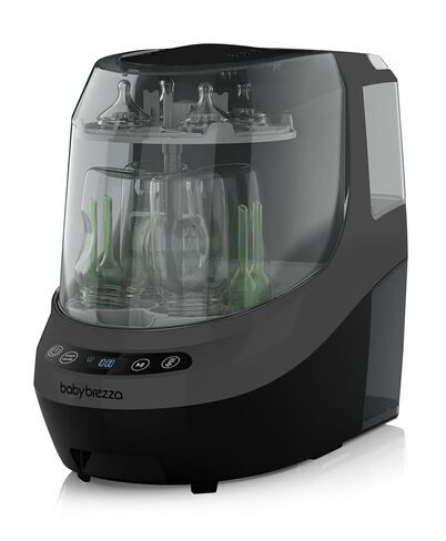 Baby Brezza Bottle Washer Pro - Baby Bottle Washer, Sterilizer + Dryer - All in One Machine Cleans Baby Essentials like Bottles + Pump Parts – Appliance to Replace Bottle Brushes & Drying Racks, Black in Saudi Arabia