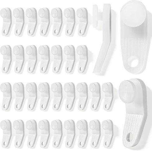 50 قطعة من خطافات الستائر البلاستيكية، أسطوانة الستائر، ستائر مسار الستائر الشراعية، شرائح قضبان عرض بيضاء، خطافات مسار السكك الحديدية، أجزاء استبدال السكك الحديدية المنزلقة المتقاطعة in Kuwait