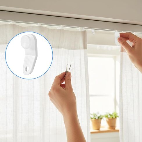 50 قطعة من خطافات الستائر البلاستيكية، أسطوانة الستائر، ستائر مسار الستائر الشراعية، شرائح قضبان عرض بيضاء، خطافات مسار السكك الحديدية، أجزاء استبدال السكك الحديدية المنزلقة المتقاطعة in Kuwait