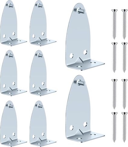 Metal Blinds Hold Down Brackets 8 Pieces Mini Brackets for Blinds Metal Hold Down Bracket Holder Blind Bottom Rail Holds Clips Replacements Blind Parts with Install Screws for Windows Doors in Saudi Arabia