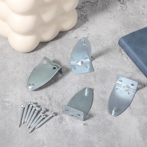 Metal Blinds Hold Down Brackets 8 Pieces Mini Brackets for Blinds Metal Hold Down Bracket Holder Blind Bottom Rail Holds Clips Replacements Blind Parts with Install Screws for Windows Doors in Saudi Arabia