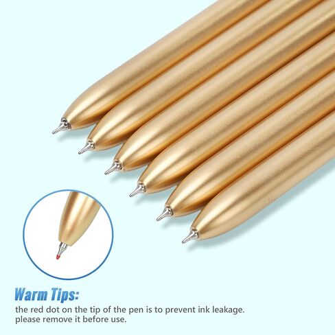 6 Pack Black Gel Pens 0.5mm Black Gel Ink Pens Bulk Fine Point Quick Drying Pens,Retractable Roller Ball Gel Pen,for Smooth Writing,Gold ABS Case with Pocket Clip Perfect for Office School in Saudi Arabia
