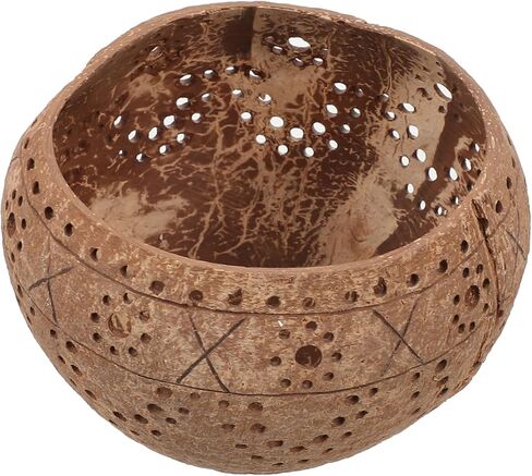 OUNONA Coconut Shell Candle Bowl Lid Natural Coconut Jar for Candle Making for Home Decor in Kuwait