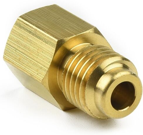Brass R134a to R12 AC Adapter Fitting with 1/2" ACME Male and 1/4" SAE Female Quick Coupling for Automotive Air Conditioning Systems in Kuwait