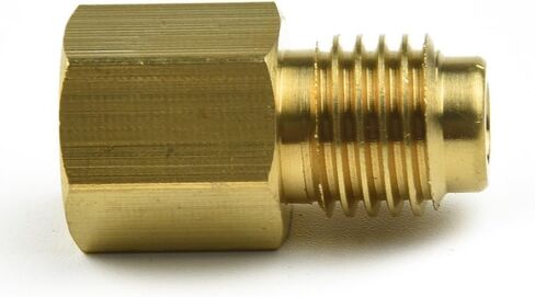 Brass R134a to R12 AC Adapter Fitting with 1/2" ACME Male and 1/4" SAE Female Quick Coupling for Automotive Air Conditioning Systems in Kuwait