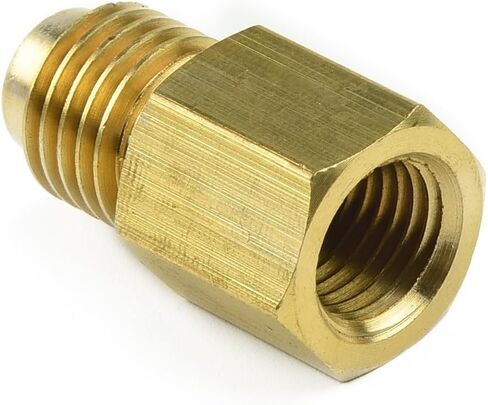 Brass R134a to R12 AC Adapter Fitting with 1/2" ACME Male and 1/4" SAE Female Quick Coupling for Automotive Air Conditioning Systems in Kuwait