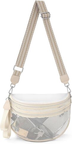 حقيبة كروس شفافة لأحداث الاستاد، حقائب واسعة بوم، حقيبة رافعة للحفلات الموسيقية، الأحداث الرياضية، حبل دائري مضاد للسرقة in Kuwait