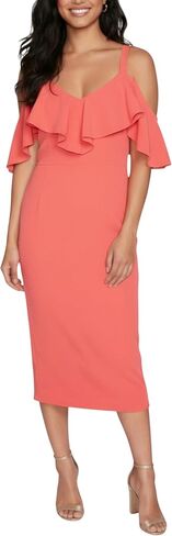 Rachel Rachel Roy Women's Marcella Elegant Off-Shoulder Bodycon Midi Cocktail Party Dress in Saudi Arabia