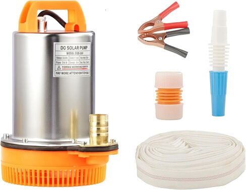 DC 12V Submersible Water Pump Submersible Deep Well Water Pump 1 inch Outlet，Irrigation Water Pump with Upgrade Copper Motor in Saudi Arabia
