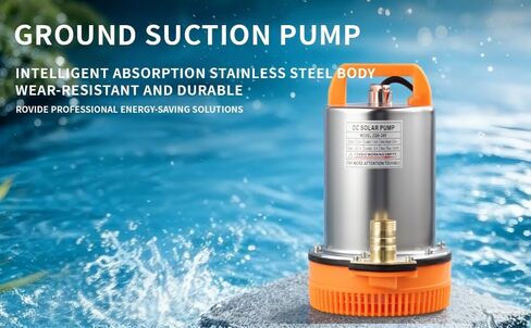 DC 12V Submersible Water Pump Submersible Deep Well Water Pump 1 inch Outlet，Irrigation Water Pump with Upgrade Copper Motor in Saudi Arabia