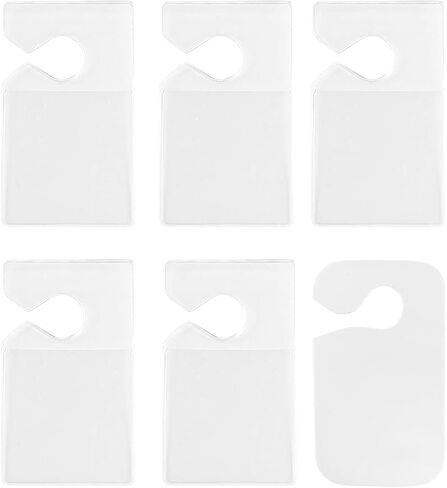 Clear Car Parking Permit Holder, 5PCS Vehicle Vertical Rearview Mirror Parking Hanger with 1PC Card, Automotive Lot Pass Tag Hanging Holder, Universal for SUV, Sedan, Truck in Saudi Arabia