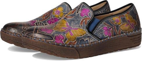 Spring Step L'Artiste Priela Slip-On Loafers | Hand-Painted Leather Shoes with Butterfly-Inspired Design in Saudi Arabia
