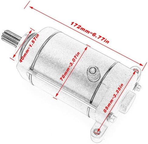 Starter Motor Compatible with ATV Models Linhai 500 D M550 EFI M550L Europe EFI Aftermarket Replacement in Saudi Arabia
