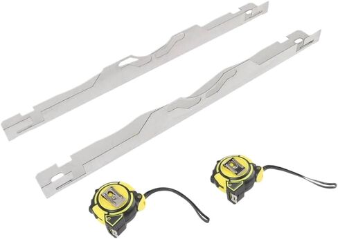 Car Front End Alignment Tool Wheel Alignment Tool Plate Stainless Steel with 3 Meters Tape Measure Compatible with Cars Sedans SUVs in Saudi Arabia