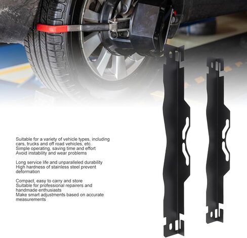 YWBL-WH Heavy Duty Toe Alignment Tool Plates, Stainless Steel Wheel Alignment Tool with Hanging Holes, Accurate and Portable for Cars and Trucks in Saudi Arabia