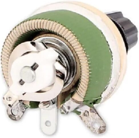 Wirewound Ceramic Potentiometer Adjustable Rheostat Resistor 25W 1R/2R/5R/10R/20R/30R/50R/100R/150R/200R/300R/500R/1KR/2KR(1R) in Saudi Arabia