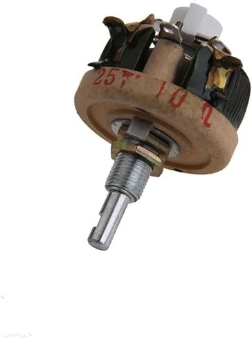Wirewound Ceramic Potentiometer Adjustable Rheostat Resistor 25W 1R/2R/5R/10R/20R/30R/50R/100R/150R/200R/300R/500R/1KR/2KR(1R) in Saudi Arabia