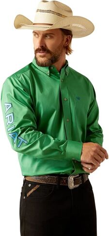 Ariat Male Team Logo Twill Classic Fit Shirt Quiet Shade XX-Large in Kuwait