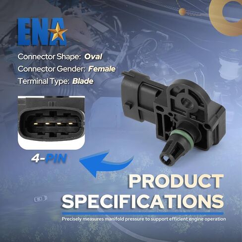 ENA Manifold Absolute Pressure Sensor Compatible with 2015 2016 2017 2018 2019 Ford Escape Explorer Fusion Transit Connect Replacement for AS692 EL8A9F479AA EL8Z9F479A in Saudi Arabia