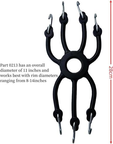 أداة ضبط سلاسل إطارات الثلج لشاحنة Spider Bungee باللون الأسود 0213، تنطبق على سيارات الركاب والشاحنات الخفيفة والدراجات النارية. مجموعة من 2 in Kuwait