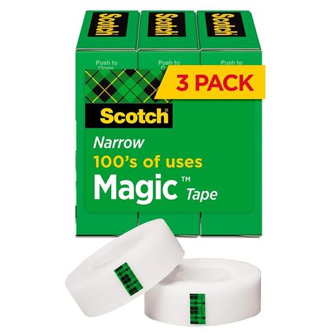 Scotch® Magic™ Invisible Tape, 1/2" x 1296", Clear, Pack of 3 Rolls in Saudi Arabia