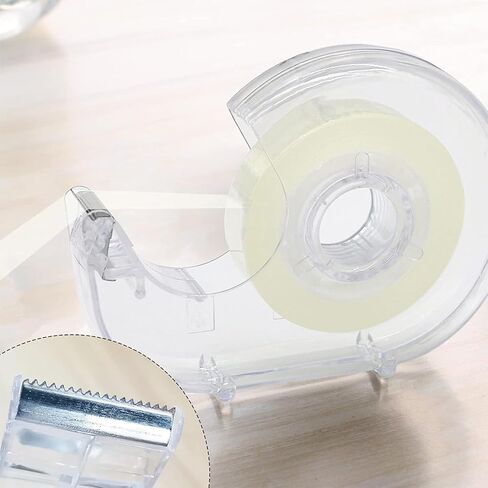 3 Pcs Transparent Tape with Dispenser, 0.7 in x 1000 in Clear Tapes and Refillable Dispensers, Office Tape Rolls with Dispenser Bulk for Craft Jobs, Gift Wrapping, Repairing, Home and School in Saudi Arabia
