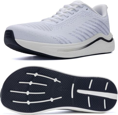 أحذية مشي واسعة للرجال تدعم قوس القدم أحذية رياضية للجري والتنس أحذية رياضية مبطنة لتقويم العظام لتخفيف آلام التهاب اللفافة الأخمصية in Kuwait