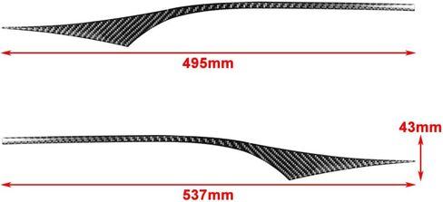 Cnthan7 2 Pcs Left Hand Drive Speedometer Upper Panel Dash Gauge Accents Center Instrument Cluster Trim Carbon Fiber Red For HONDA Civic 9th Coupe/Sedan 2013-2015 in Kuwait