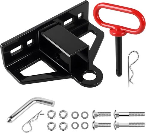 وصلة وصلة جزازة العشب بدون دوران مع جهاز استقبال 1-1/4 بوصة، ووصلة استقبال مقطورة فولاذية شديدة التحمل بسمك 6 مم، ودبوس وصلة مقطورة مغناطيسي 1/2 بوصة ودبوس ومشابك مقاس 5/8 بوصة in Kuwait