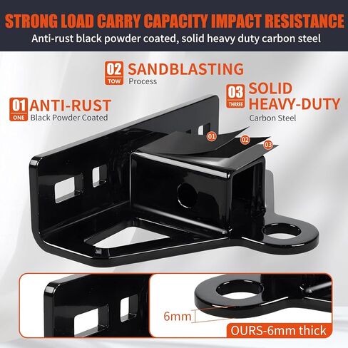 وصلة وصلة جزازة العشب بدون دوران مع جهاز استقبال 1-1/4 بوصة، ووصلة استقبال مقطورة فولاذية شديدة التحمل بسمك 6 مم، ودبوس وصلة مقطورة مغناطيسي 1/2 بوصة ودبوس ومشابك مقاس 5/8 بوصة in Kuwait