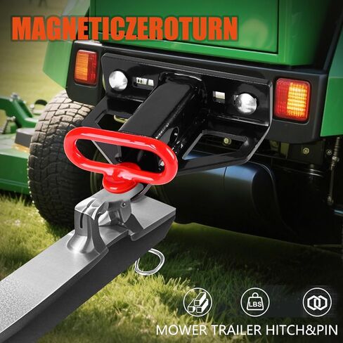 وصلة وصلة جزازة العشب بدون دوران مع جهاز استقبال 1-1/4 بوصة، ووصلة استقبال مقطورة فولاذية شديدة التحمل بسمك 6 مم، ودبوس وصلة مقطورة مغناطيسي 1/2 بوصة ودبوس ومشابك مقاس 5/8 بوصة in Kuwait