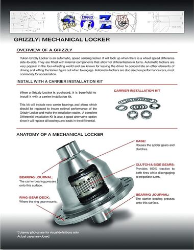 Yukon Gear & Axle (YGLD60-3-35) Grizzly Locker for Dana 60, 4.10 & down, 35 spline in Saudi Arabia