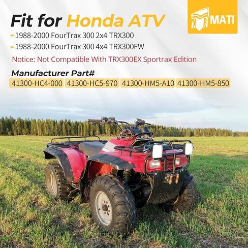 M MATI Rear Differential Final Gear Box Assembly for Honda FourTrax 2x4 TRX300 4x4 TRX300FW 1988-2000 in Saudi Arabia
