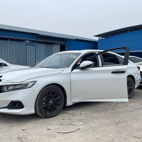 Window Trim Chrome Delete Blackout Overlay Kit Pre-Cut Vinyl Compatible for Honda Accord 10th Gen 2018-2021 (Side Window Chrome Delete) in Saudi Arabia
