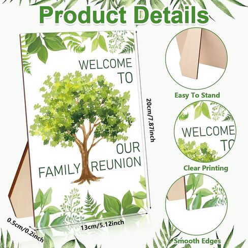36Pcs Family Reunion Party Favors Fans with 1 Table Sign Wooden Handle Family Reunion Fans Handheld Remembering Our Roots Fans Family Tree Round Handheld Paper Fans Family Reunion Favors in Kuwait