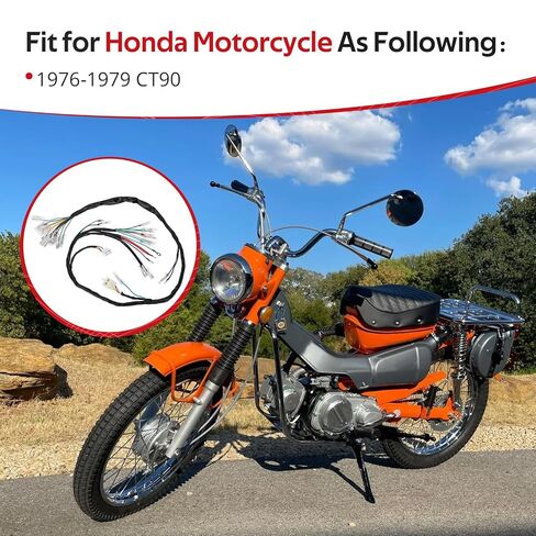JAVIK Main Wiring Harness for Honda CT90 1976-1979 O.E.M# 32100-102-770 32100-102-780 in Saudi Arabia