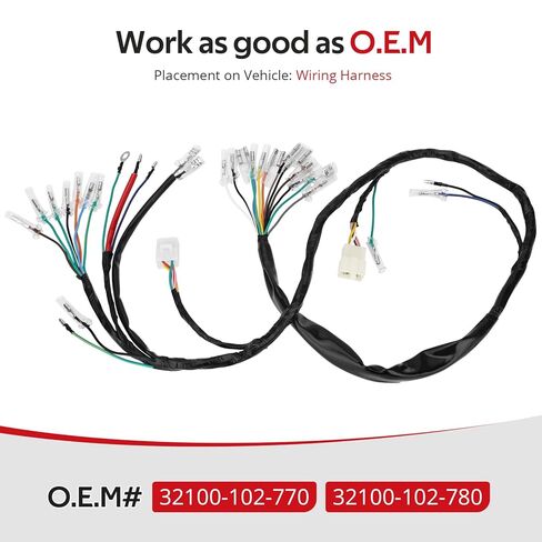JAVIK Main Wiring Harness for Honda CT90 1976-1979 O.E.M# 32100-102-770 32100-102-780 in Saudi Arabia