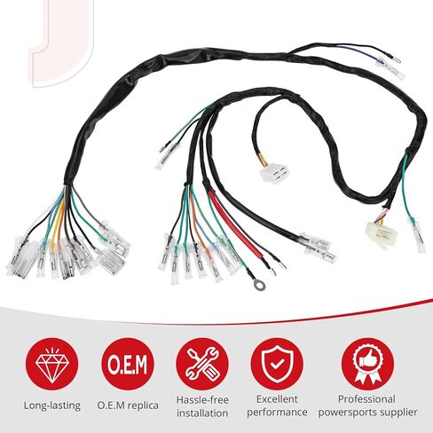 JAVIK Main Wiring Harness for Honda CT90 1976-1979 O.E.M# 32100-102-770 32100-102-780 in Saudi Arabia