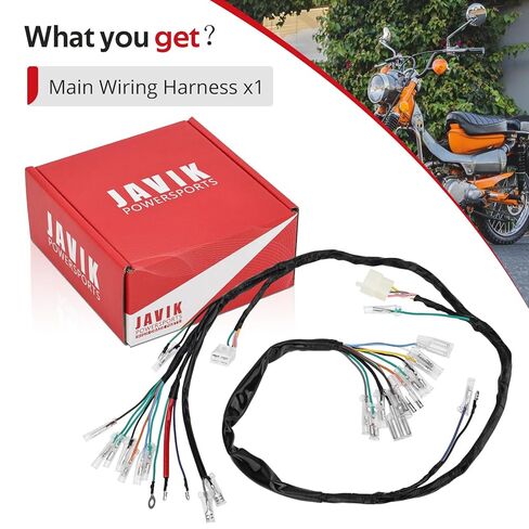 JAVIK Main Wiring Harness for Honda CT90 1976-1979 O.E.M# 32100-102-770 32100-102-780 in Saudi Arabia
