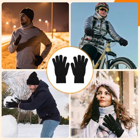 2 Pairs Merino Wool Liners Glove Liners for Men Wool Gloves with Touchscreen Fingers for Winter Cold Weather Tactical Running Hiking Cycling Ski Workout in Saudi Arabia