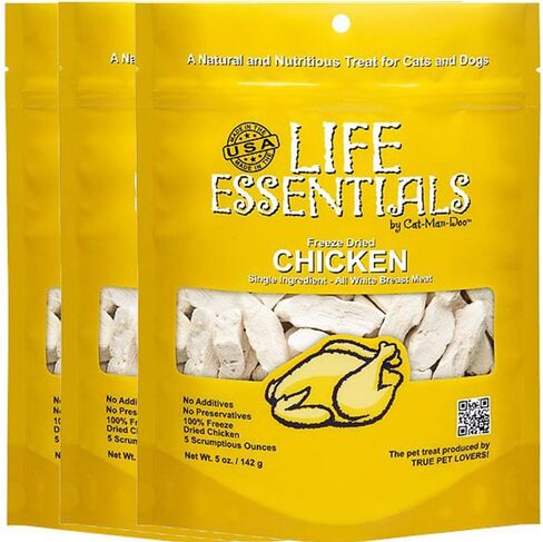LIFE ESSENTIALS BY CAT-MAN-DOO Catmandoo Dried Chicken Pet Treat (16 Ounce (Pack of 1)) in Kuwait