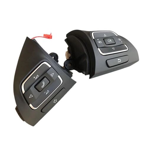 Steering Wheel Mounted Cruise Control Switch Butto Car Side MFD Steering Wheel Buttons Switch/Fit for Golf MK6 Tiguan Jetta EOS 5C0959537A/5C0959538B in Saudi Arabia