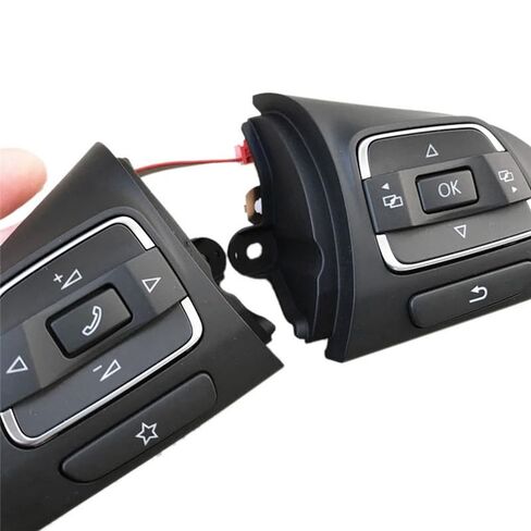 Steering Wheel Mounted Cruise Control Switch Butto Car Side MFD Steering Wheel Buttons Switch/Fit for Golf MK6 Tiguan Jetta EOS 5C0959537A/5C0959538B in Saudi Arabia