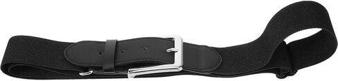Adjustable Elastic Baseball Belt for Men and Youth, Black Stretch Softball Belt Suitable for Outdoor Sports and Students in Saudi Arabia