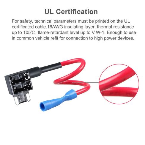 5 عبوات من مهايئ حنفية صمامات السيارة الإضافية 12 فولت، حامل فيوز صغير الحجم مع صمامات 10 × 5 أمبير للشاحنات والقوارب وسيارات الدفع الرباعي - عالمية لتركيب الإلكترونيات بنفسك in Kuwait