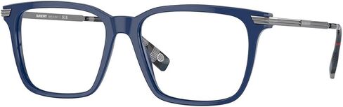 BURBERRY Full Rim Square Shape Men Eyeglasses BE 2378 Ellis Blue, 55mm in Saudi Arabia
