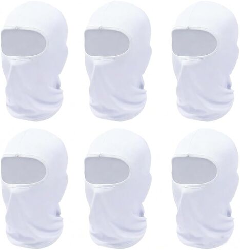 SHEVERCH 6 عبوات من أقنعة التزلج للرجال والنساء مقاومة للرياح والغبار والشمس وقناع الوجه الكامل للدراجات النارية وكرة القدم in Kuwait